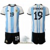 Officiële Voetbalshirt + Korte Broek Argentinië Nicolas Otamendi 19 Thuis WK 2022 - Kids